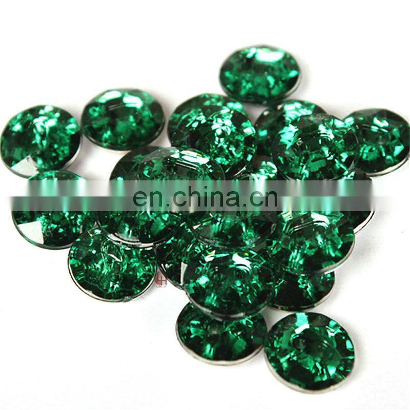 15MM Customized Size Round Clear Diamond Rhinestone Acrylic Button