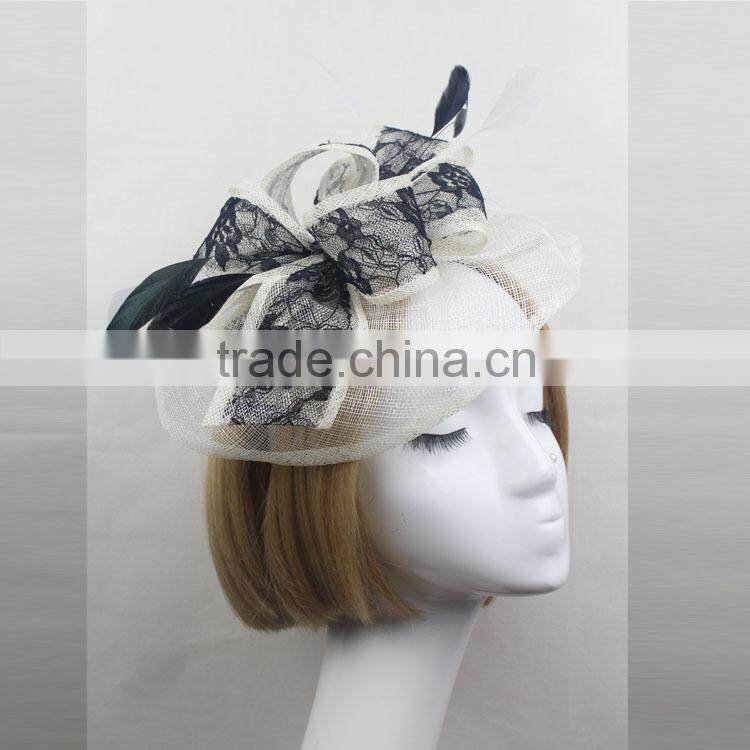 Fashionable Design Fascinator Base Sinamay Hat For Chuch/Races/Wedding