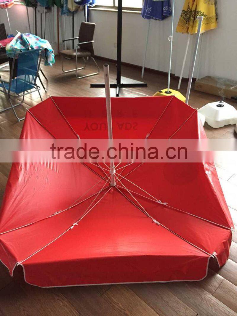 square pvc vinyl waterproof advertising beach umbrella