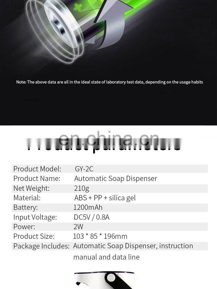 Plastic Touchless Automatic Sensor Liquid Soap Dispenser Foam Soap Dispenser Sanitizer Stand Dispenser Gel For Liquid
