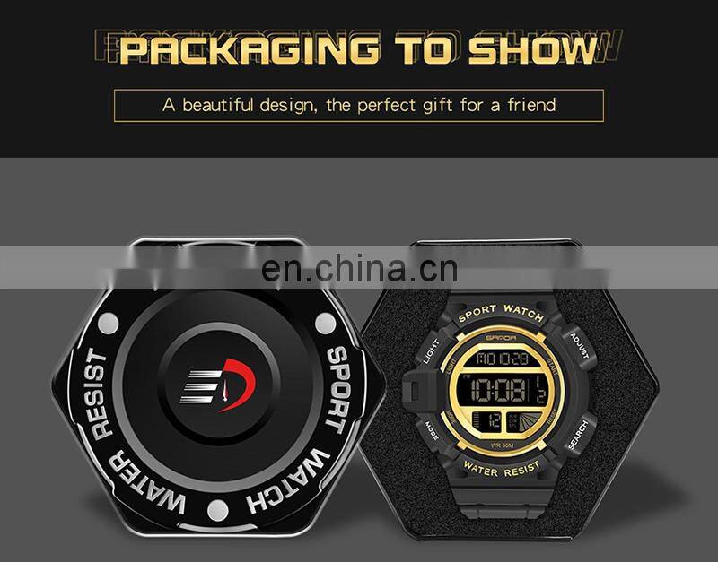 Sanda 2106 Waterproof Army Electronic Clock Sports Reloj Adolescente Hombre Men Digital Watch