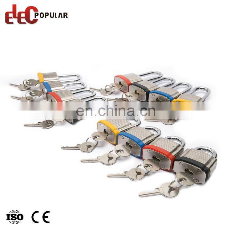 Laminated Safety Padlock  Laminated Steel Waterproof Padlock 50mm With Keys