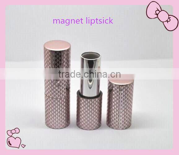 Hot sale Round magnet empty lipstick tube