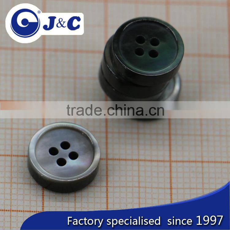 flat side Black MOP natural shell buttons,black mother of pearl sea shells buttons.