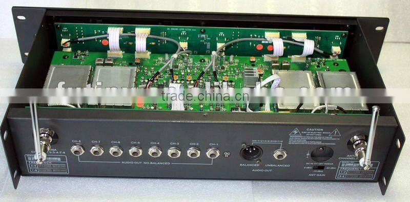 OK-8008 UHF/PLL 8 Channel wirelesss microphone system