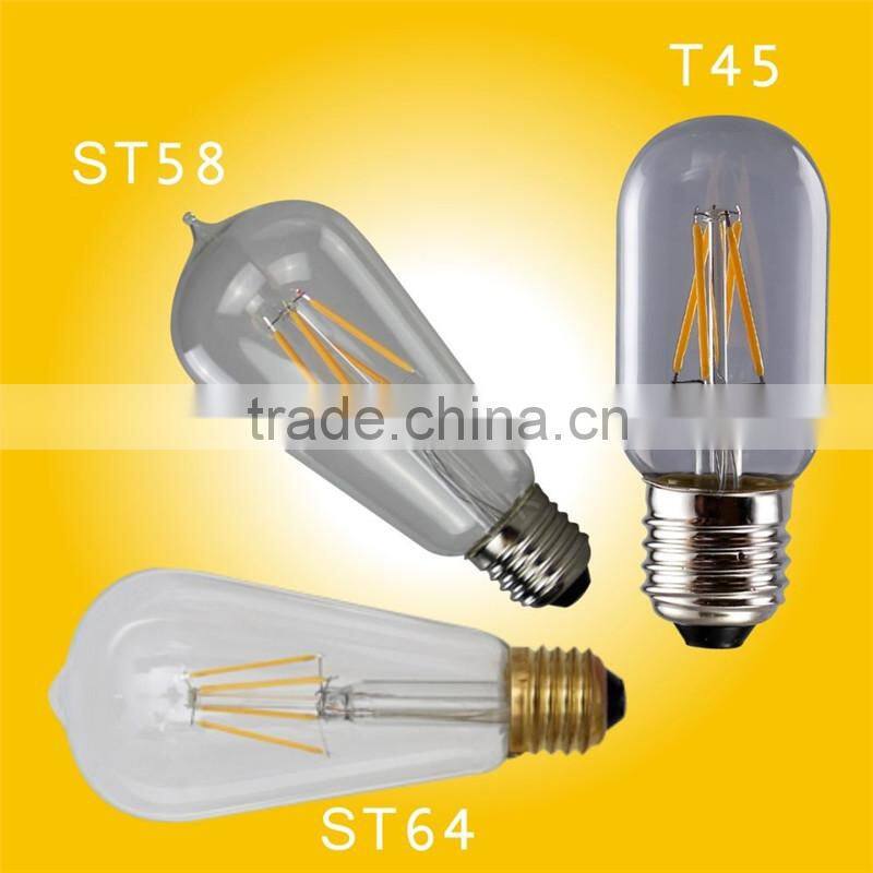 Vintage Retro LED Energy Saving Edison Bulb E27 Socket ST58 2/4/6W Screw Light