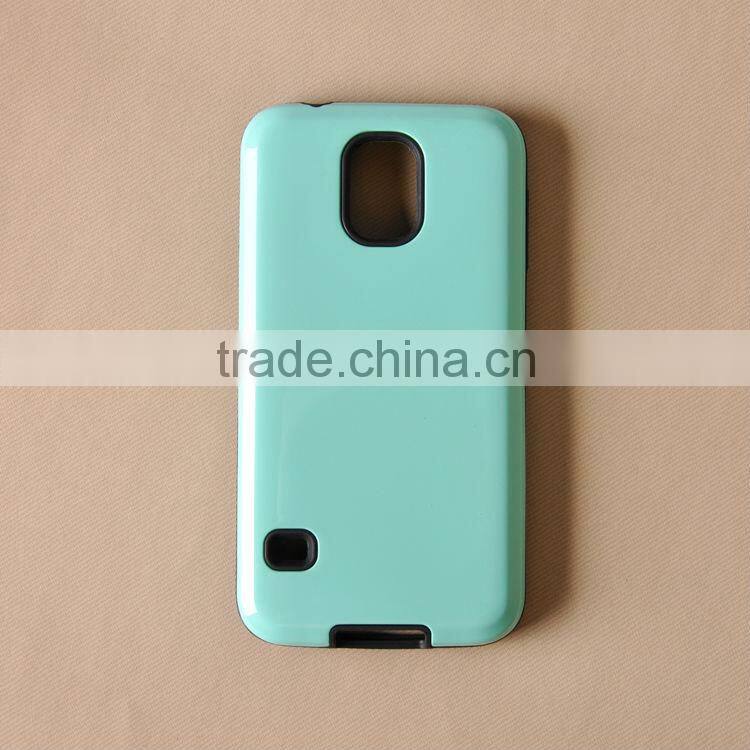 TPU + PC combination slip dustproof cell phone protective shell for samsung s5