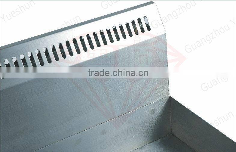 Hot selling high quality commercial gas griddle for hot dog plate