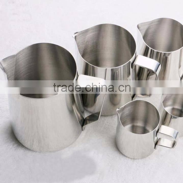 20 oz Espresso Coffee Milk Frothing Pitcher, Stainless Steel, 18/8 gauge coffee frother pitcher