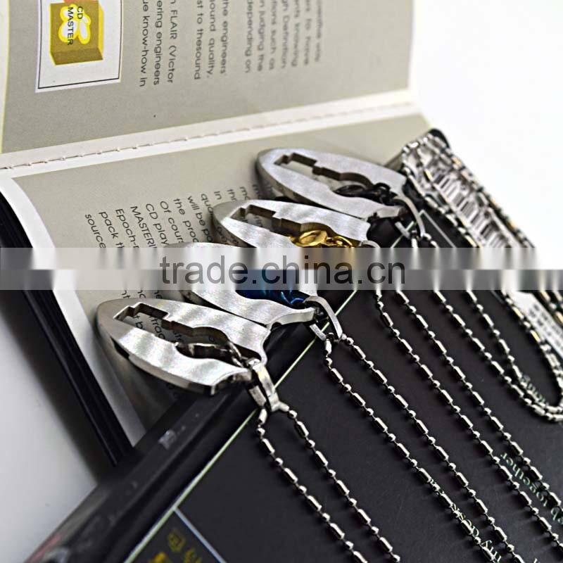 Vacuum plating color stainless steel pendants jewellry couple key pendant