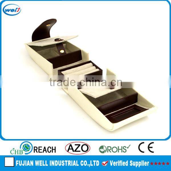 Red Croco Leather Jewelry Clutch