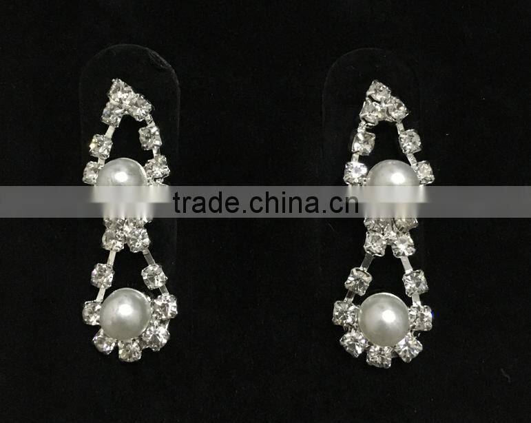 Double-Layer Imitation Pearl Beads Necklace Drop Handmade Jewelry Set