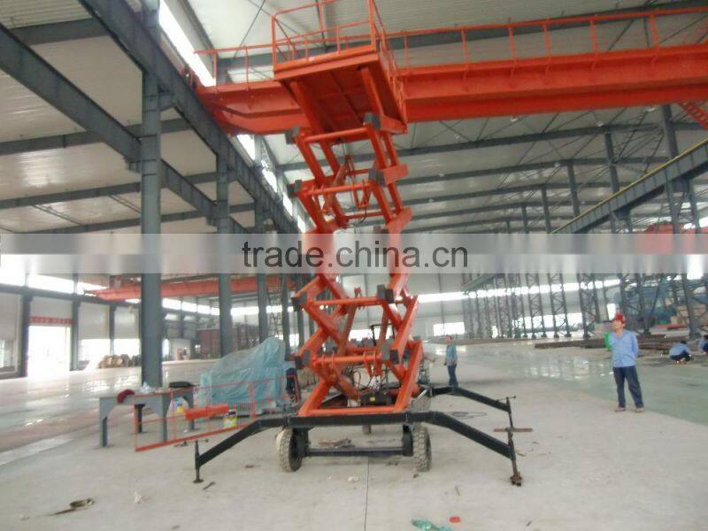 Mobile Scissor Lift Manufacturer / Full electric Self-Propelled Scissor Lifts 8m/500kg
