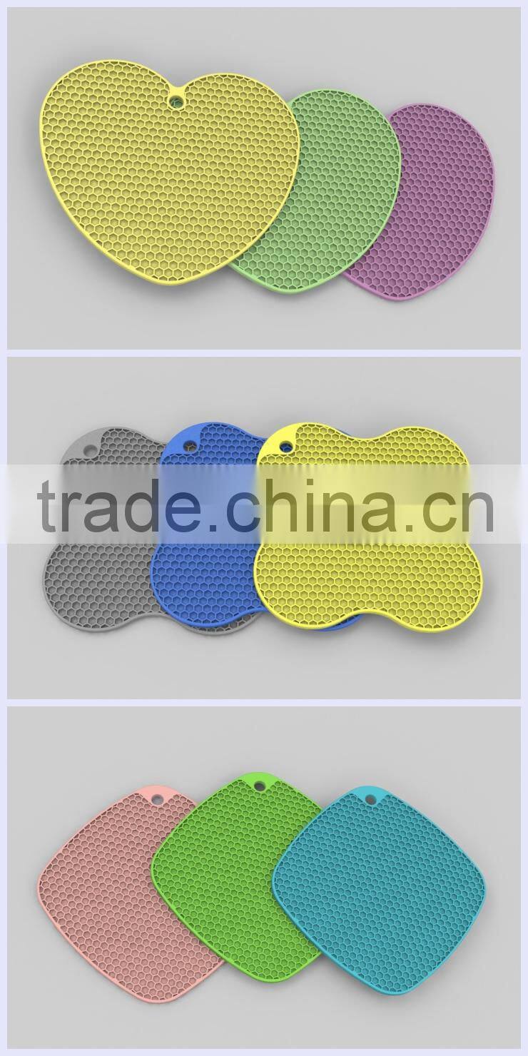 cheap healthy simple design silicone coaster / promotional cup coaster / heat resistant coaster