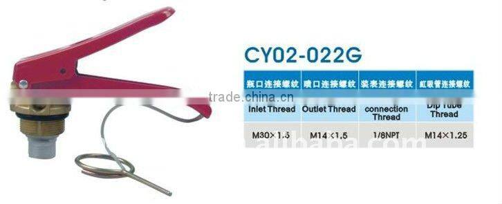 ABC powder fire valve