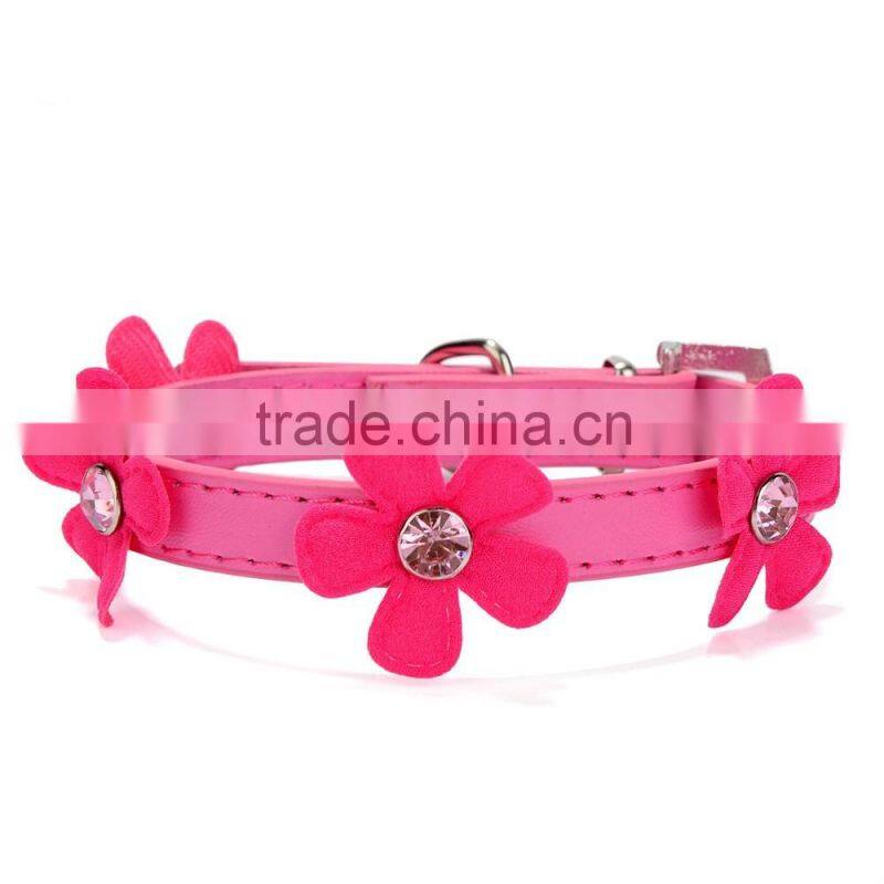 Wholesale dog chain pet supplies acrylic sunflower dog collars