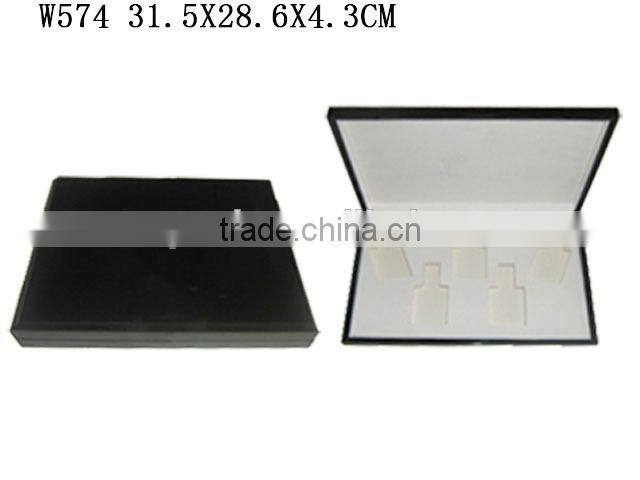 Wholesale 5 Grids Glossy Wood Perfume Gift packaging Box With Clear Window W572