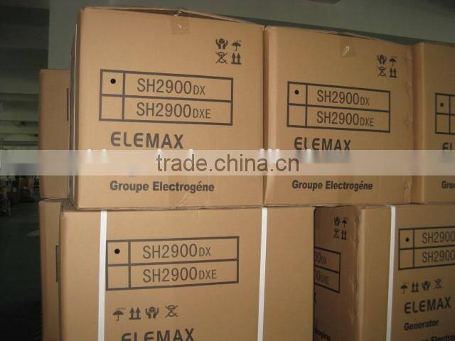 CE Elemax gasoline generator SH2900/SH3900/SH5000 by GX200 power 2KW/2KVA squre frame Cheap Prices
