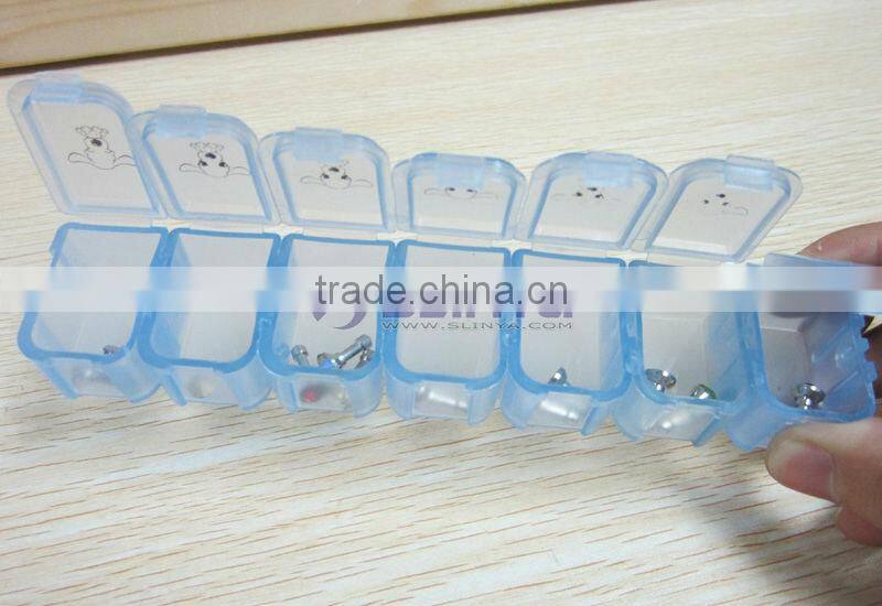 14 Day Transparent Detachable Pill Box