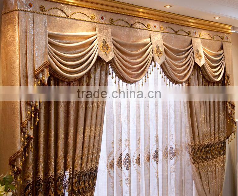 European Luxury Living Room Upscale Gympie Jacquard Curtains