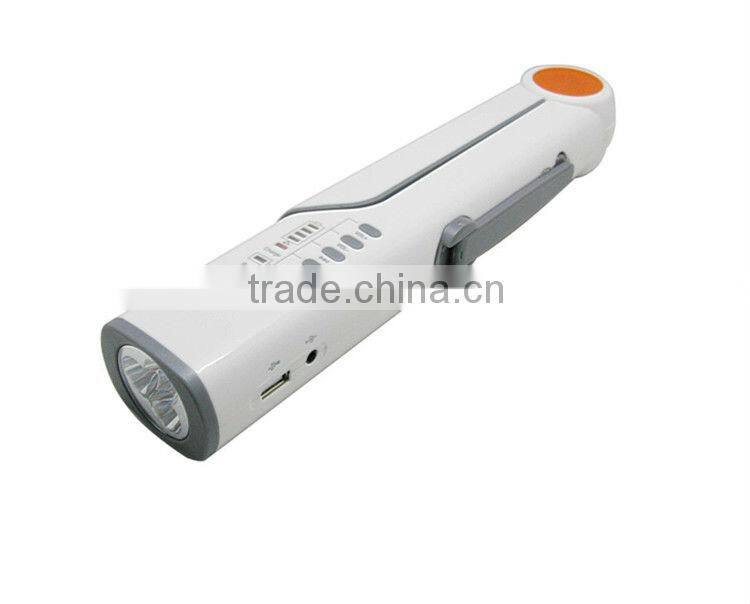 Amazing multifunction hand crank dynamo solar table lamp