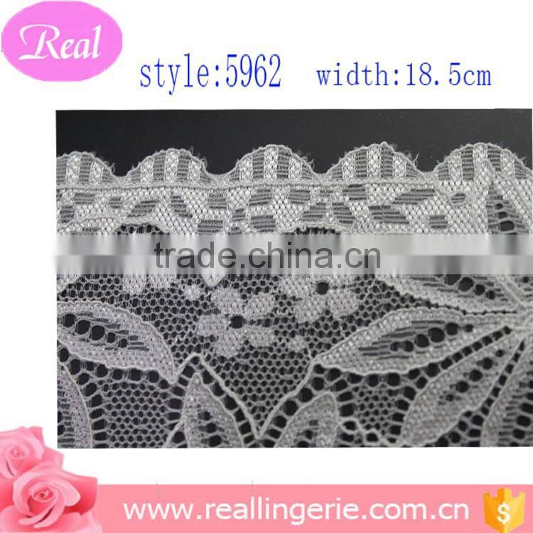 White flower lace for ladies lingerie