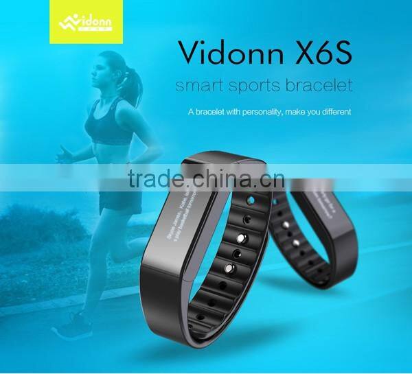 Original manufacturer Vidonn X6S IP68 USB charging step counter free APP Android iOS compatible bluetooth pedometer