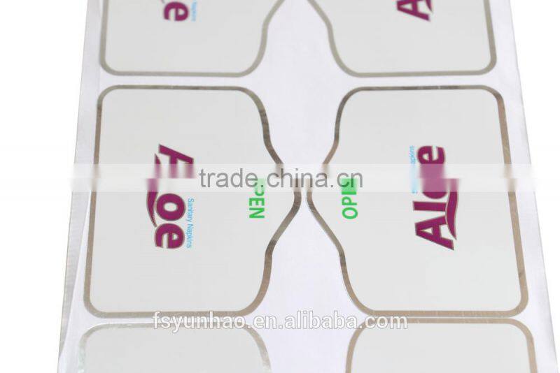 environmental-friendly label sticker sanitary napkins sealing label printing
