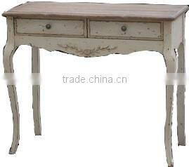 Shabby chic wood provincial antique console table rustic console table