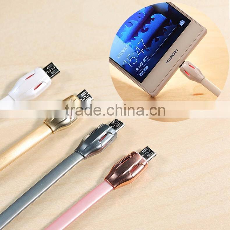 Remax 100cm Micro USB Data Cable For Android Laser Series 2.1A Charging Micro USB Cable For Samsung S5 S6TB-0386