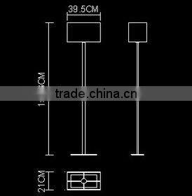 square simple decoration 60W floor light