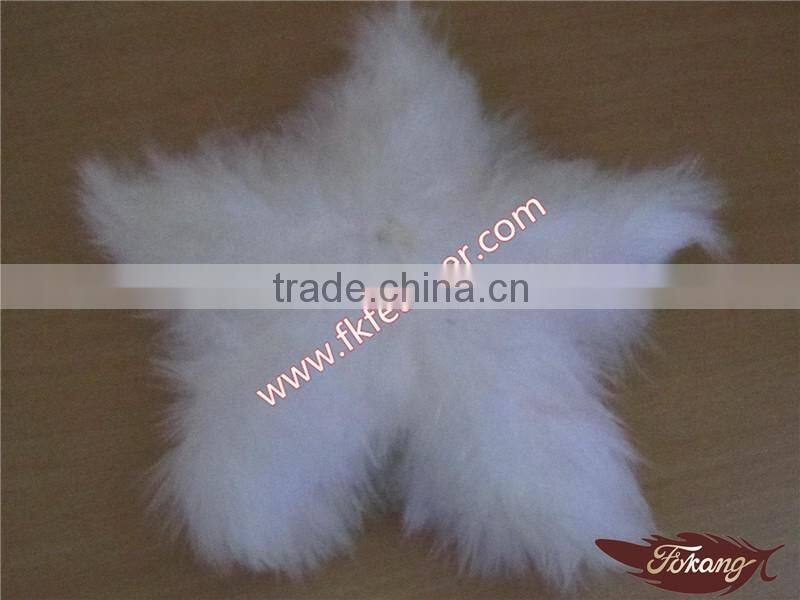 Best Selling Items Turkey Feather Ball Feather Flower Feather Roses With Star For Christmas And Wedding Decorations