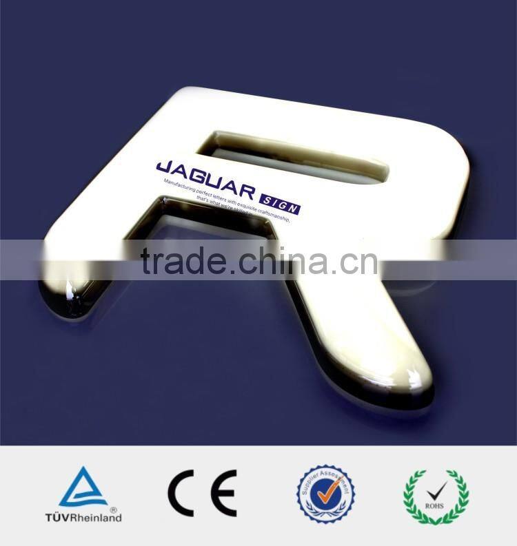 plastic shop decoration blister lighted letter sign