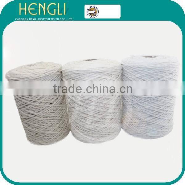 hote sale Ne 0.9/4 China mop yarn for mop Cotton /Poly white yarn