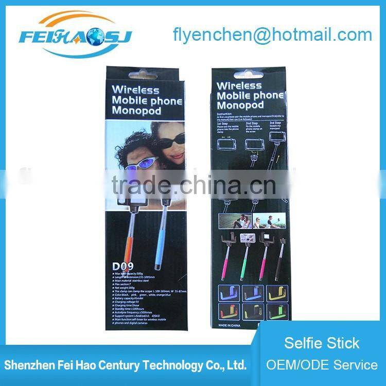 Selfie Stick D09 Bluetooth Monopod with Mirror handheld selfie stick