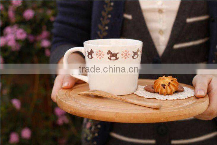 High-grade Romantic handpaingting bone china hot coffee cup with Lovely Design