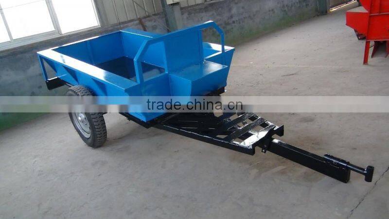 Mini Walking tractor trailer, walking tipping back trailer
