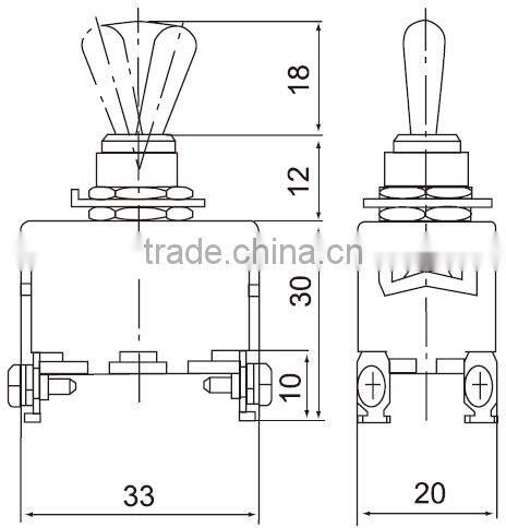 CNTD Products You Can Import From China Spring Return Toggle Switch 15A
