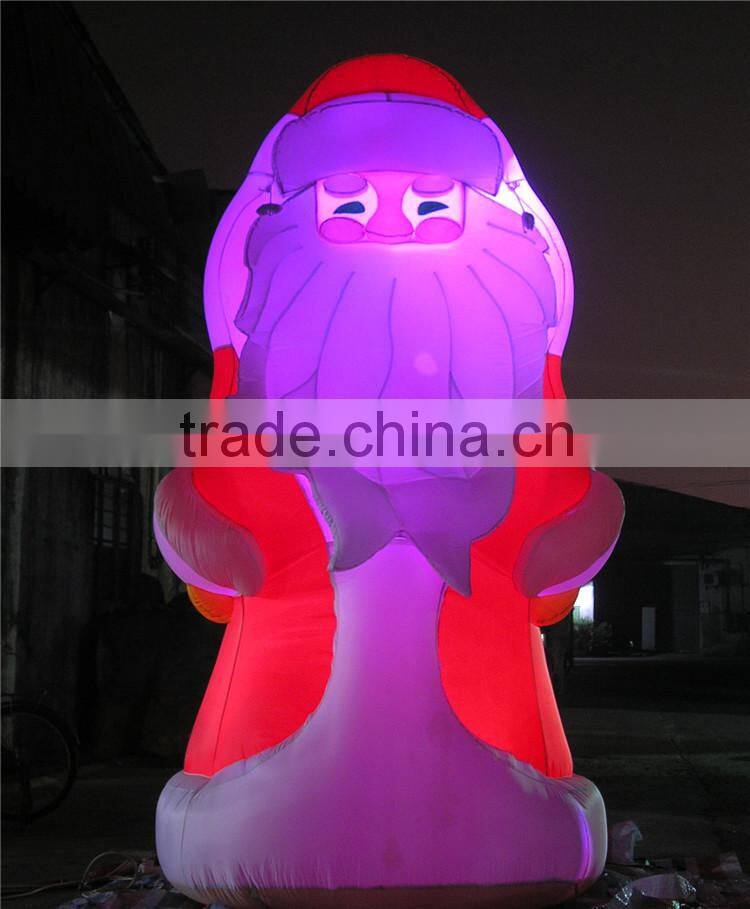 new year 2016 lighting inflatable christmas decoration Santa Claus