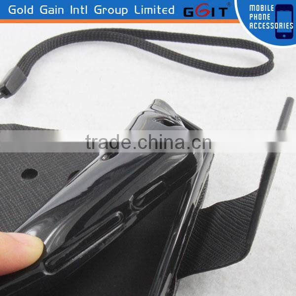 2014 High-end PU Leather+TPU Tray Flip Cover for Huawei G510