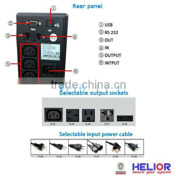 LCD display Micro control 230v computer mini ups(Braver LCD)