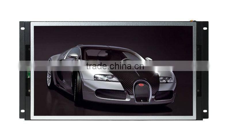 Flexible 19" wall-embeded open frame wide screen lcd advertising screens