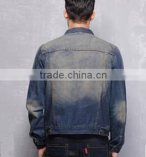 factory price vintage fashion winter men jean jacket(WF140201)