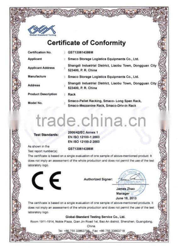 Very narrow aisle racking (SM-590)