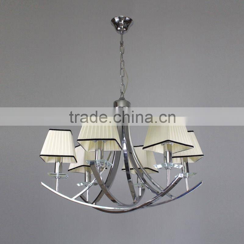 fabric square shade pendant lamp