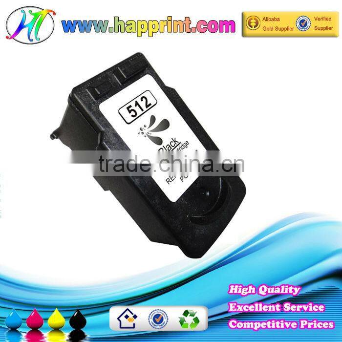 Hight quality inkjet printer ink cartridge for Canon PG512 inki katiriji