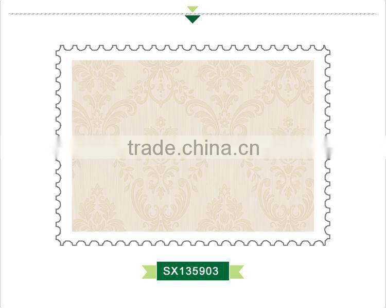 economic printed yarn wallpaper, french bold floral decorative wallpaper for restaurant , smoke-proof wallcovering shop