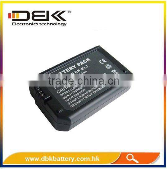 Professional li-ion battery pack 3.7v for Nikon EN-EL7