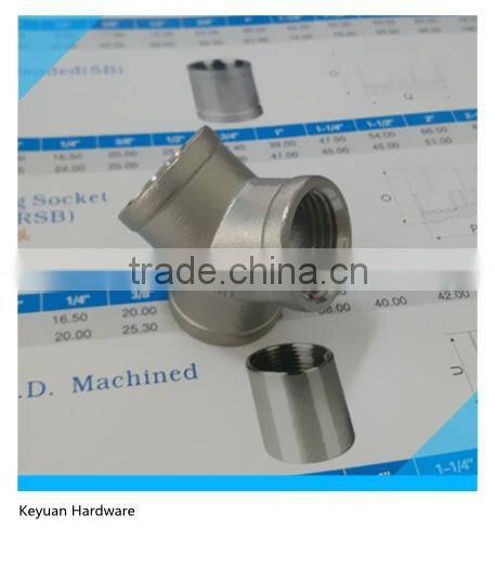 Stainless Steel Cast Y-Type Tee Banded Connector