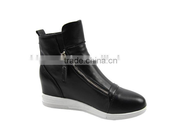 2015 fashion winter flat shoes for woman China Manufacturer PU